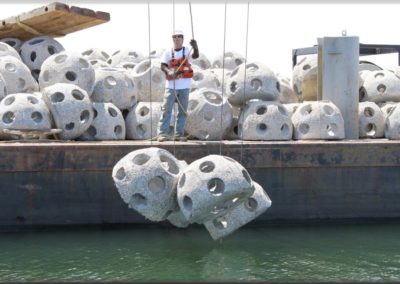 Bay Balls will become artificial reefs